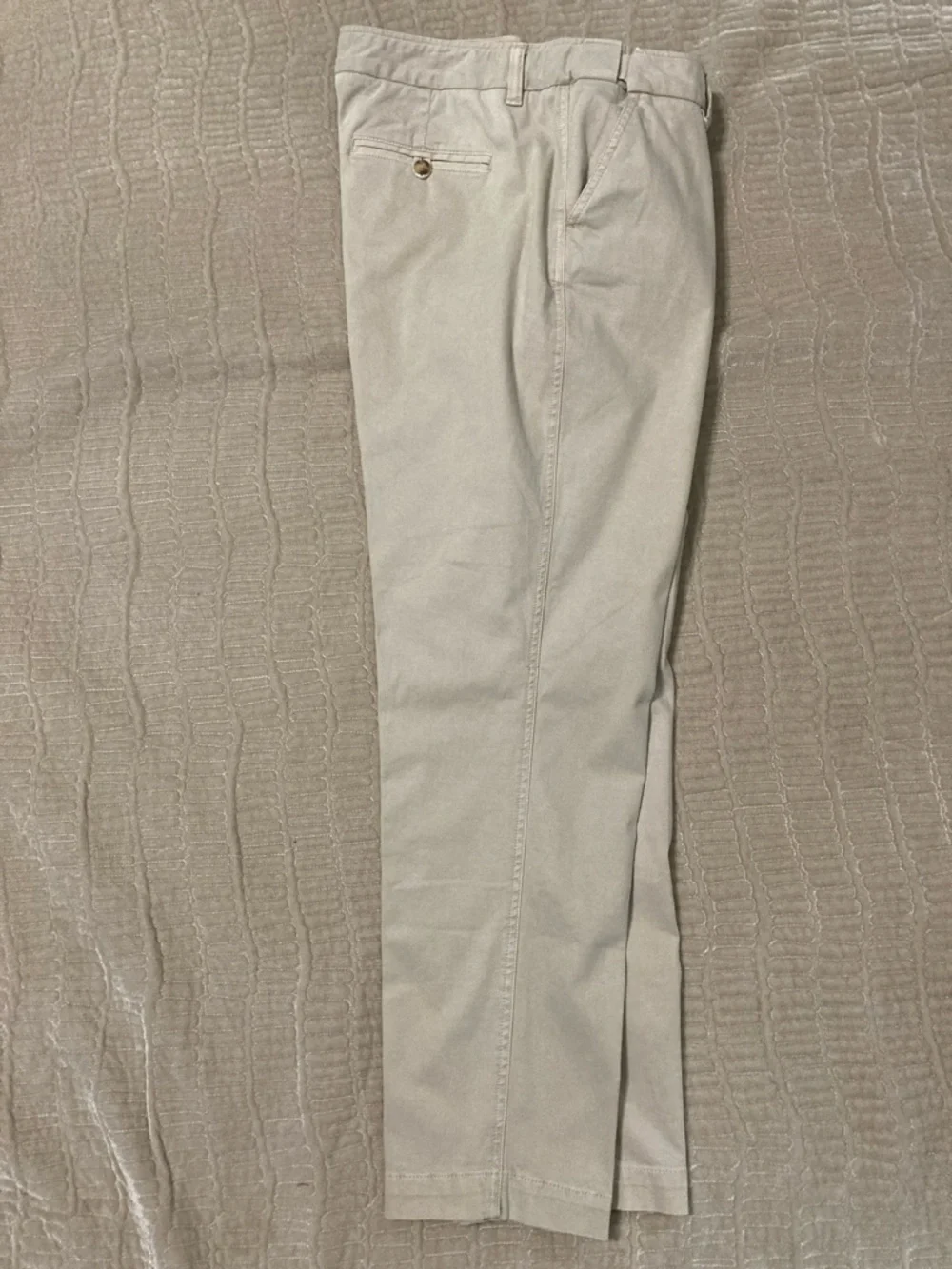 Coldwater Creek women’s Light Beige Straight-Leg Chinos, size 14 petite - Picture 5 of 7